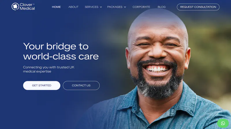 Clover Medical website homepage