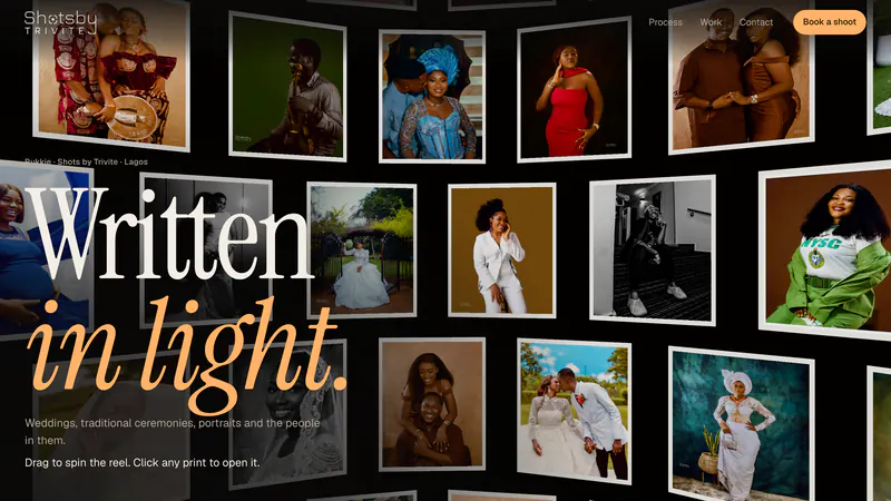 Shots by Trivite website homepage